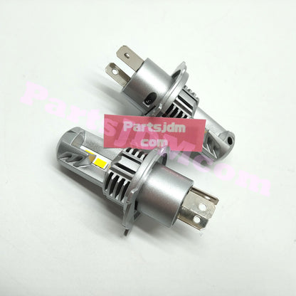 H4 LED Headlight Bulbs 12V Set of 2 – Warm Halogen Color 5000 Lumens Fits Honda Acty Truck HA3 HA4
