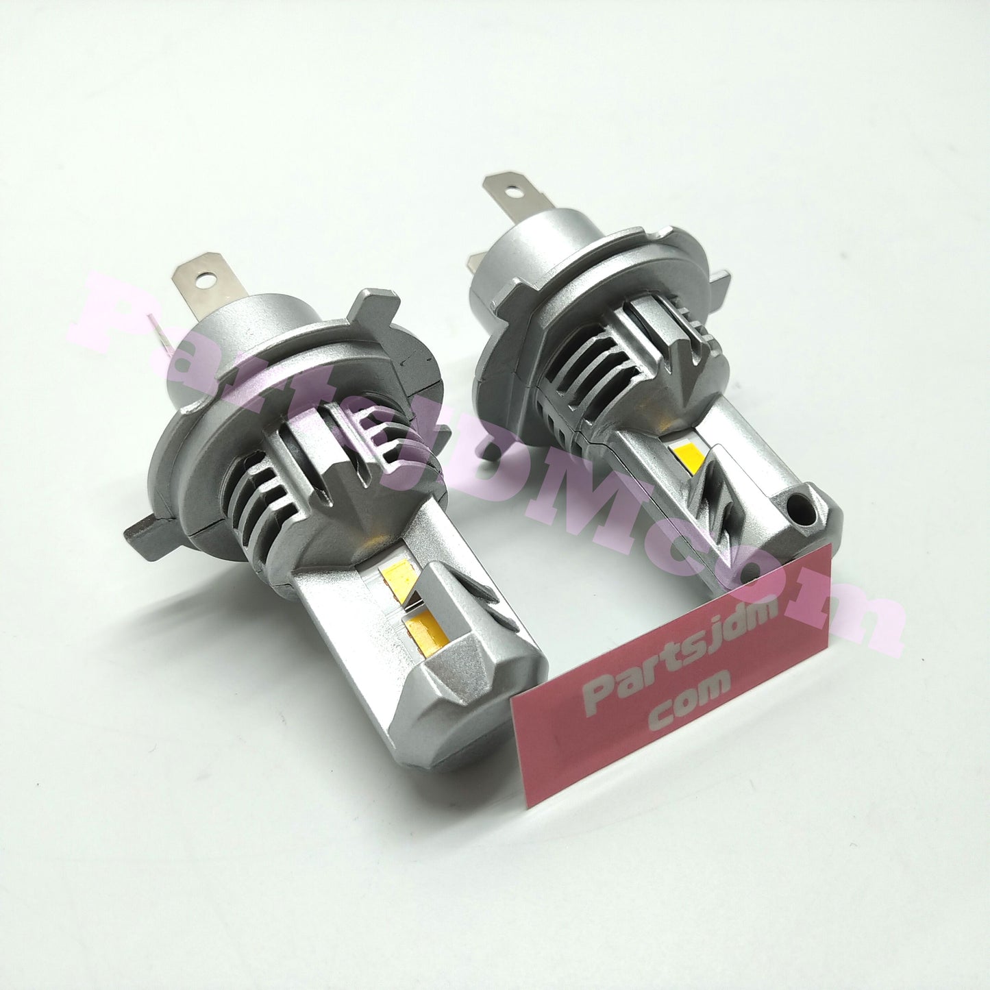 H4 LED Headlight Bulbs 12V Set of 2 – Warm Halogen Color 5000 Lumens Fits Honda Acty Truck HA3 HA4