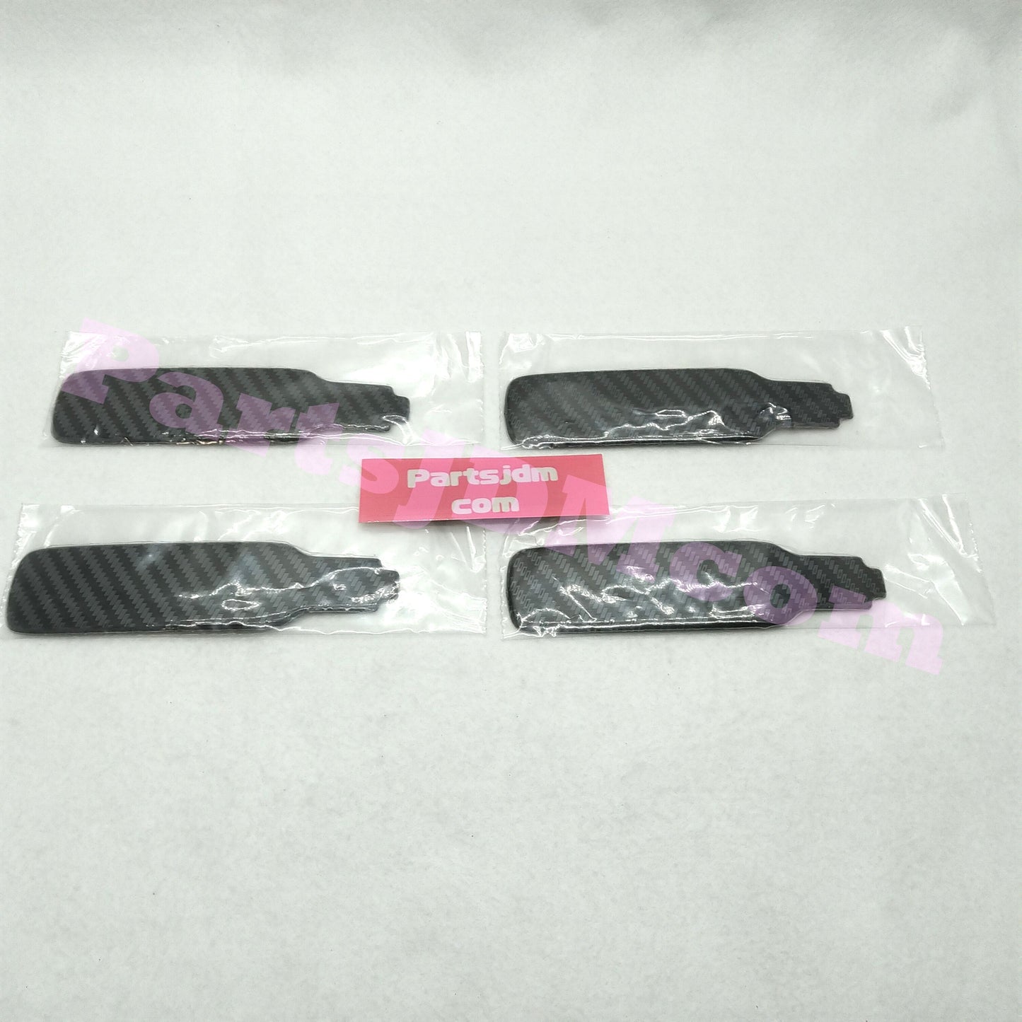 Truck Bed Handle Cover Three-dimensional Carbon Style 4 piece for Daihatsu Hijet Truck S200 Series