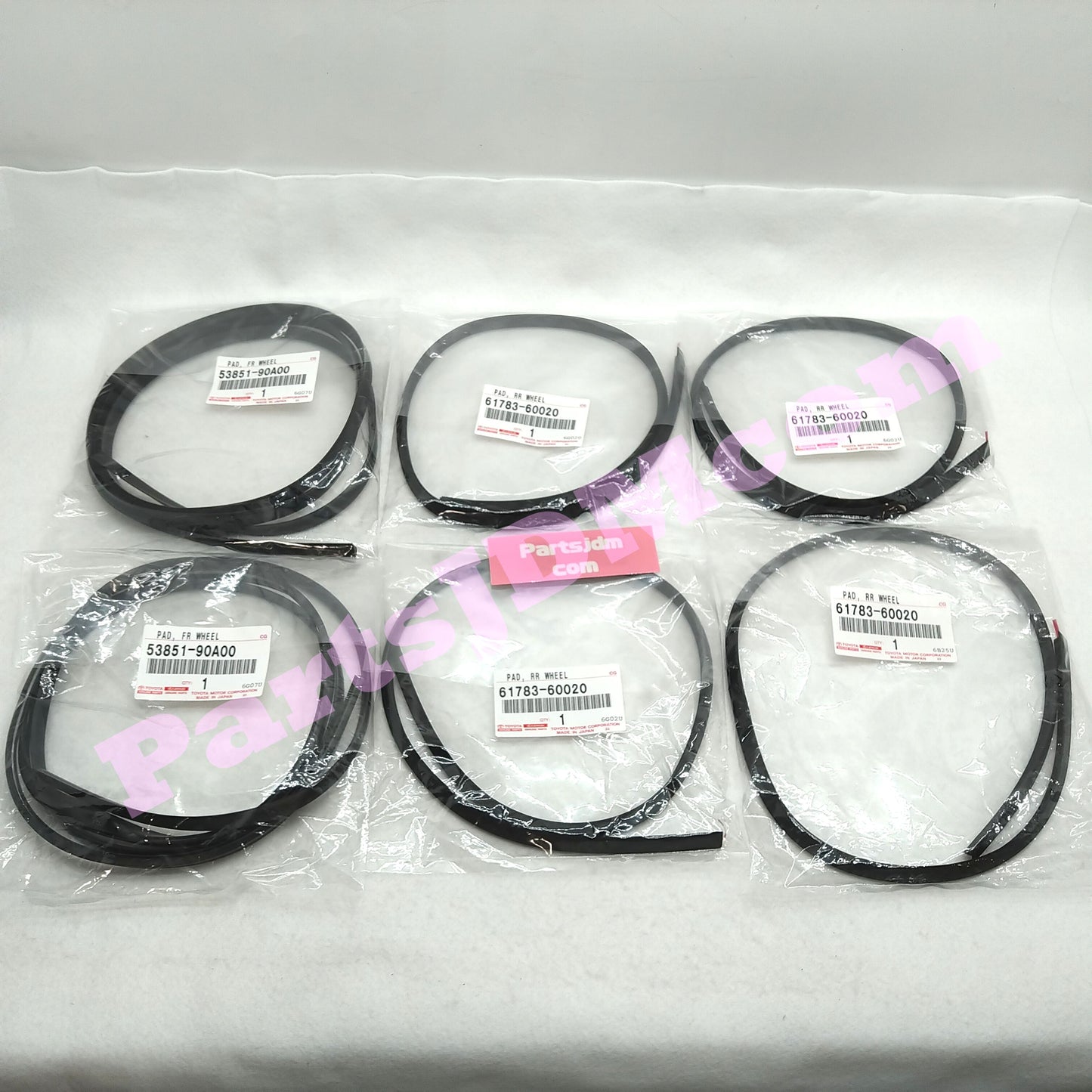 Genuine Toyota Land Cruiser Prado KZJ78 Over Fender Pad Set 53851-90A00 61783-60020 New