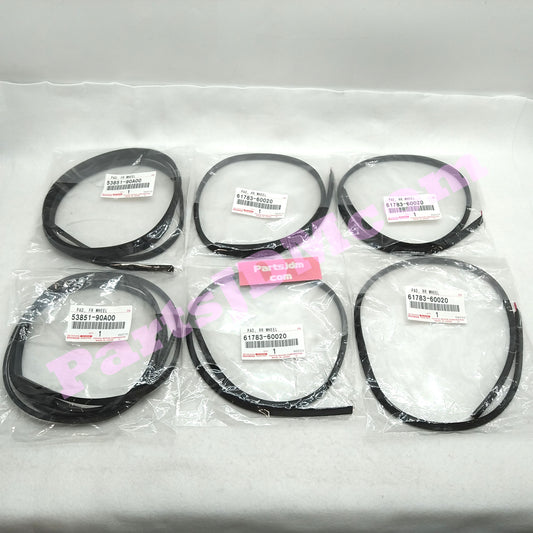 Genuine Toyota Land Cruiser Prado KZJ78 Over Fender Pad Set 53851-90A00 61783-60020 New