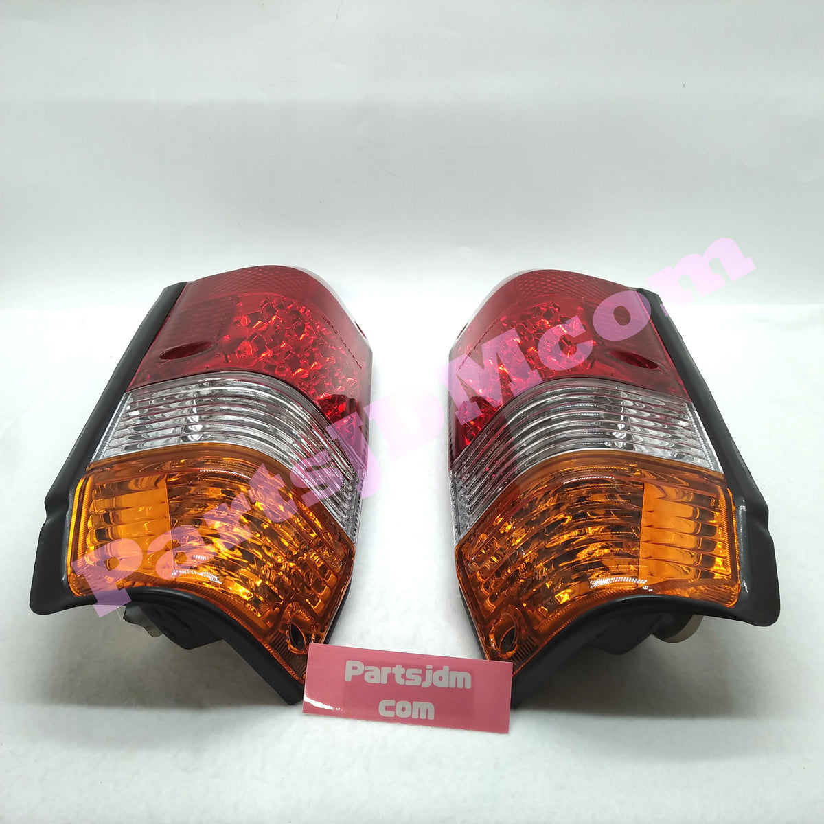 طقم مصابيح خلفية LED كريستالية ثلاثية الألوان، يسار ويمين، مناسب لسيارات تويوتا لاند كروزر برادو سلسلة 78 (الهيكل الطويل) LJ78G/W KZJ78G/W