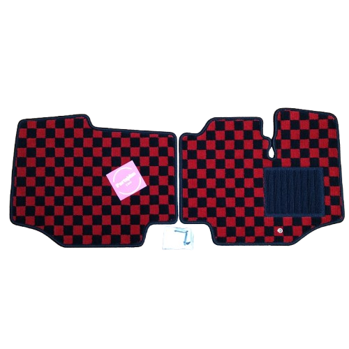 Sambar Truck JDM KS3 KS4 Floor Mat Check Red 93-99 Front 2 piece