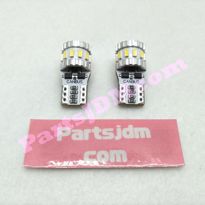 T10/T16 LED Position Bulbs 3014SMD 18-Chip 6000K White Set of 2  Fits Subaru Sambar Truck TT1 / TT2