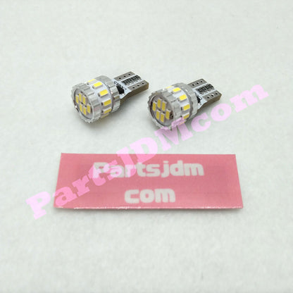 T10/T16 LED Position Bulbs 3014SMD 18-Chip 6000K White Set of 2  Fits Subaru Sambar Truck TT1 / TT2