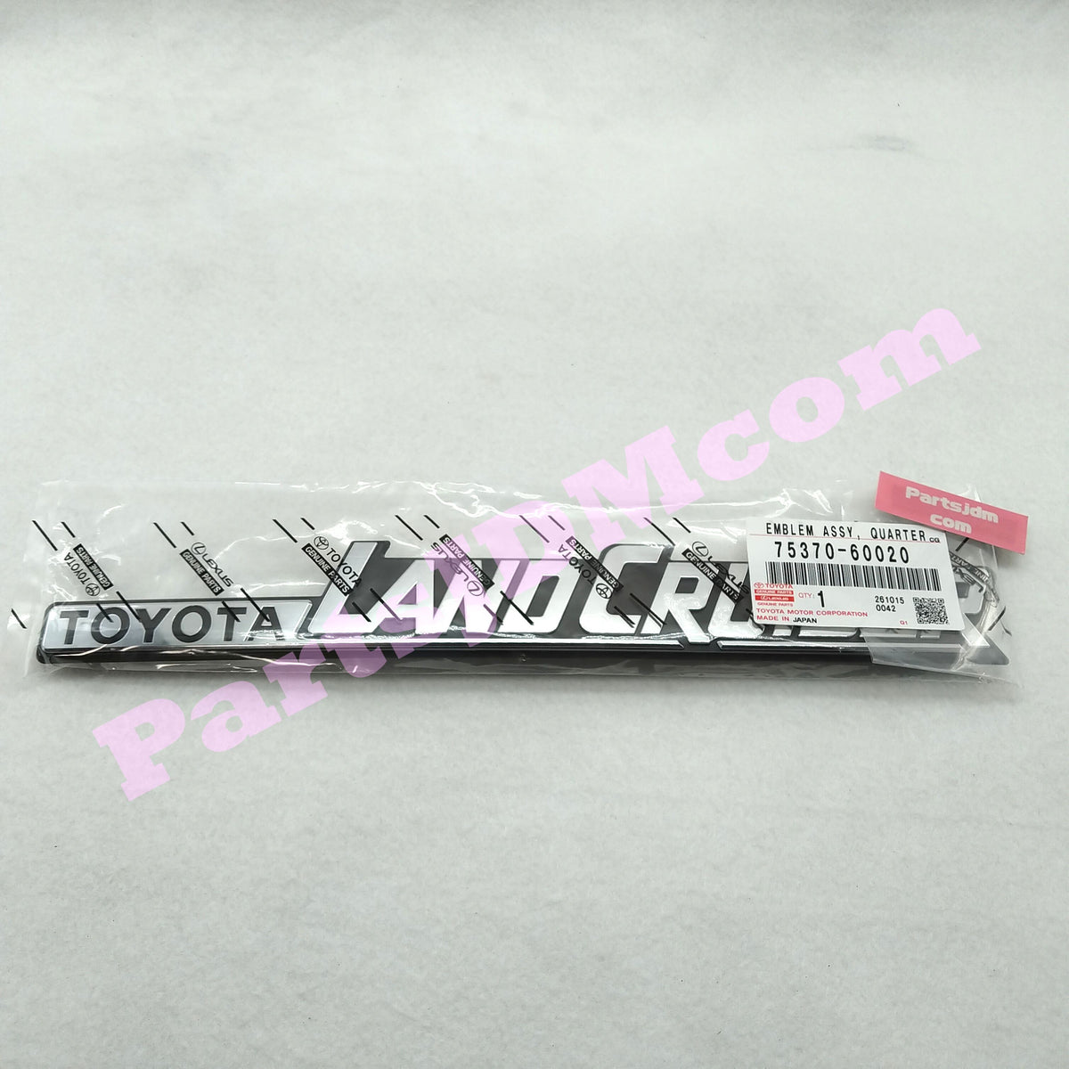 Genuine Toyota Land Cruiser Front Fender Emblem 75370-60020