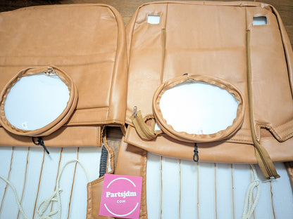 Subaru Sambar Truck TT1 TT2 Vintage Brown Leather Seat Cover (Feb 1999 – Mar 2012)