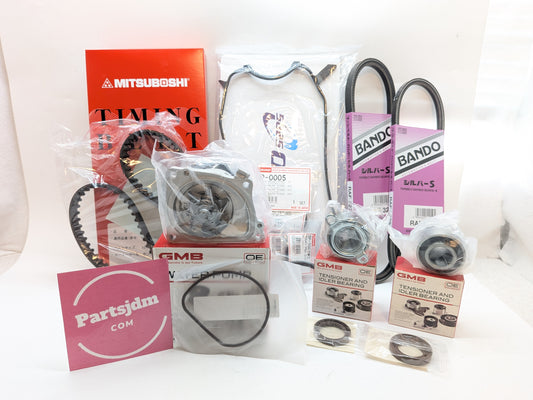 Fits Honda Acty JDM HA3 HA4 E07A 90-99 Timing belt Fan belt set 9 Parts Kit