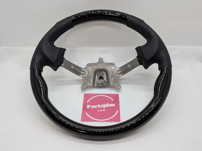 OEM Replacement Steering Wheel Piano Black × Black Leather Gun Grip Fits DA63T / DA65T Carry (Non-Airbag Model)