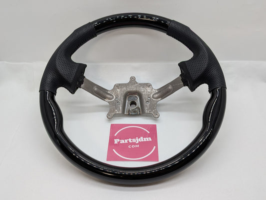OEM Replacement Steering Wheel Piano Black × Black Leather Gun Grip Fits DA63T / DA65T Carry (Non-Airbag Model)