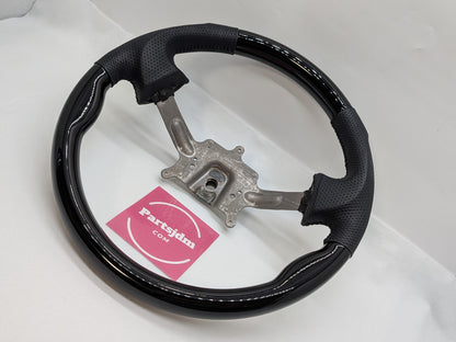 OEM Replacement Steering Wheel Piano Black × Black Leather Gun Grip Fits DA63T / DA65T Carry (Non-Airbag Model)