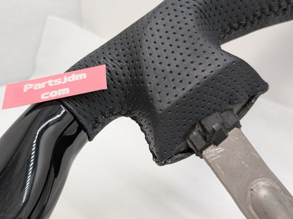 OEM Replacement Steering Wheel Piano Black × Black Leather Gun Grip Fits DA63T / DA65T Carry (Non-Airbag Model)