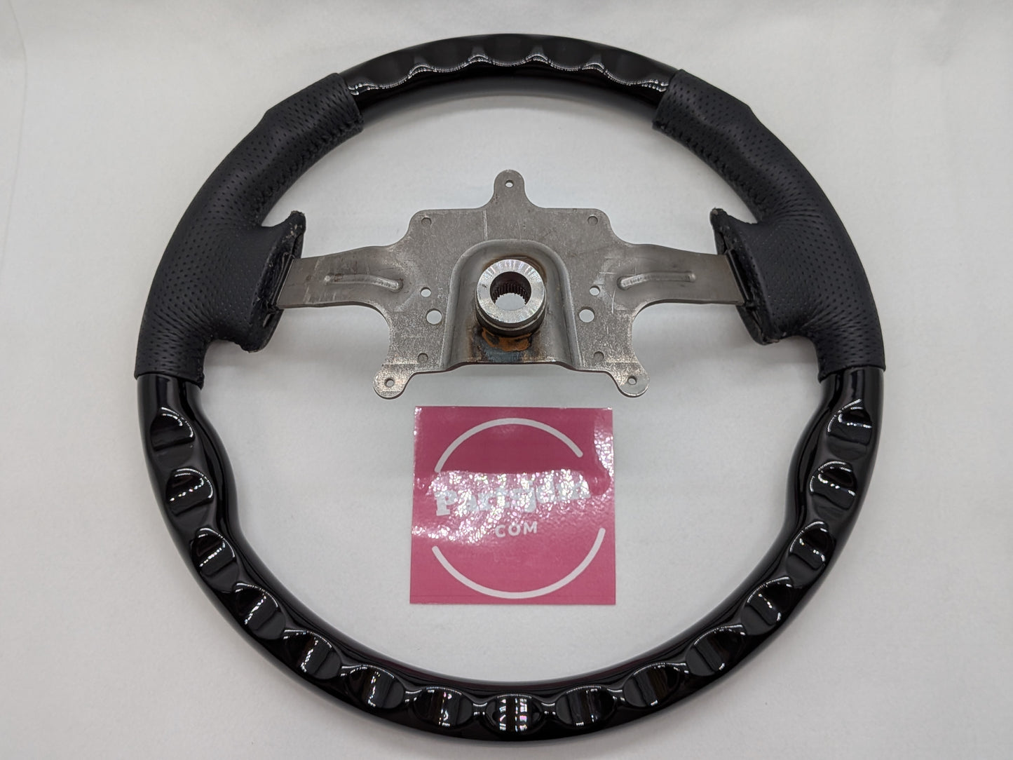 OEM Replacement Steering Wheel Piano Black × Black Leather Gun Grip Fits DA63T / DA65T Carry (Non-Airbag Model)