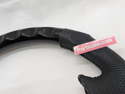 OEM Replacement Steering Wheel Piano Black × Black Leather Gun Grip Fits DA63T / DA65T Carry (Non-Airbag Model)