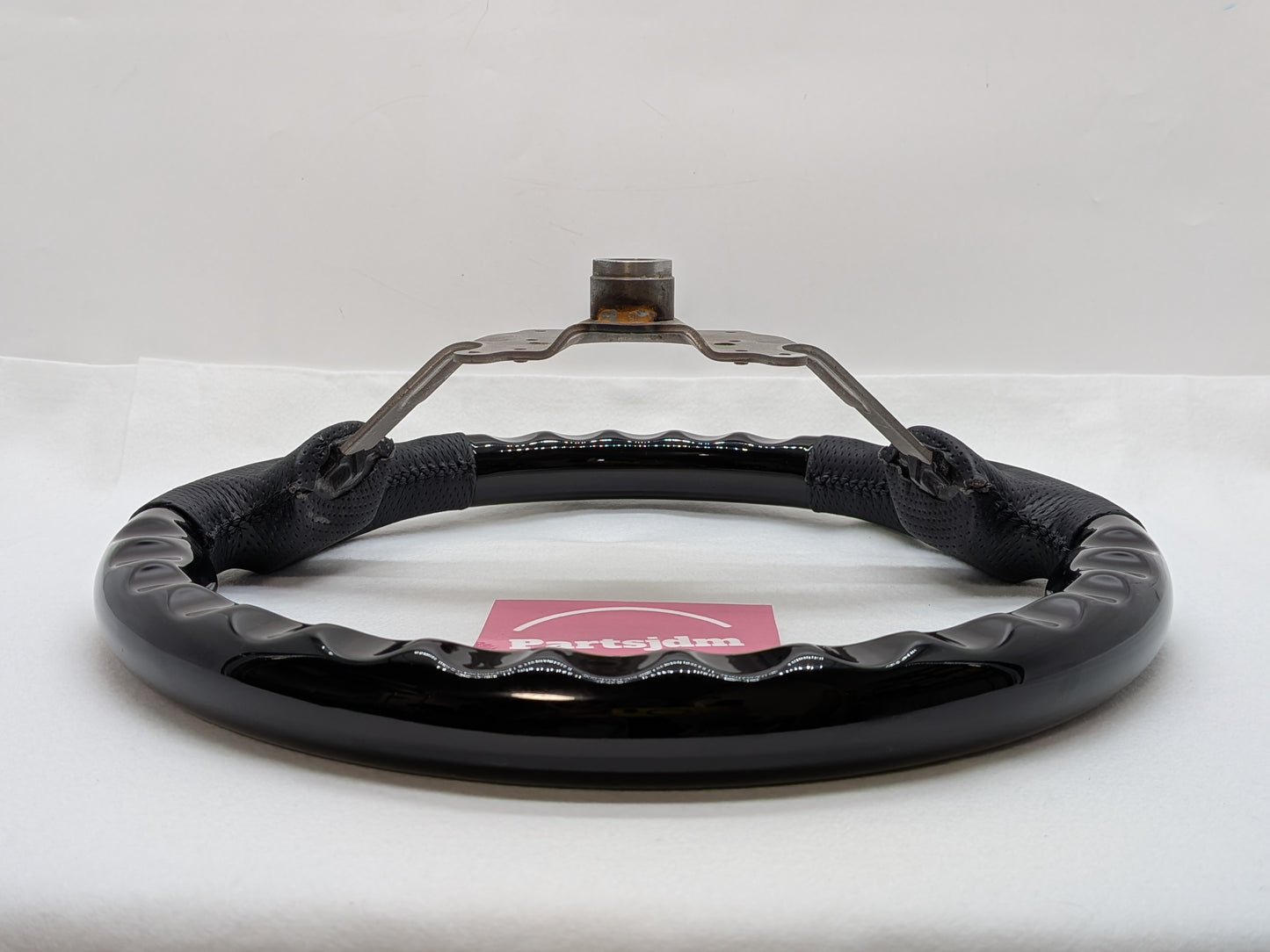 OEM Replacement Steering Wheel Piano Black × Black Leather Gun Grip Fits DA63T / DA65T Carry (Non-Airbag Model)