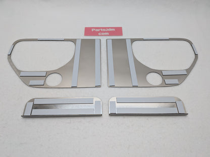 SUS304 Stainless Door Handle Surround Garnish R/L Set Mirror Finish Fits Subaru Sambar KS3 KS4 1990–1999