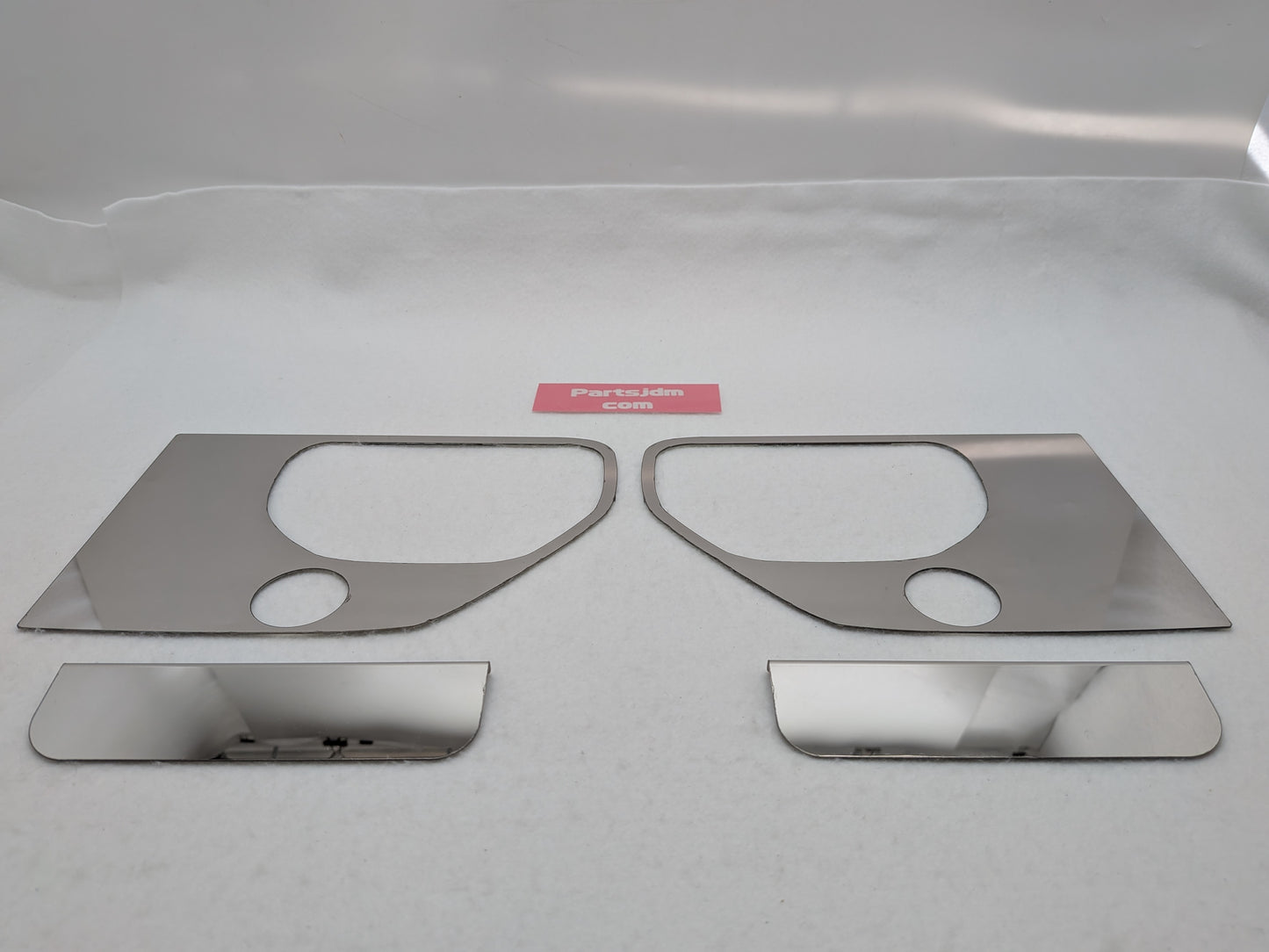 SUS304 Stainless Door Handle Surround Garnish R/L Set Mirror Finish Fits Subaru Sambar KS3 KS4 1990–1999