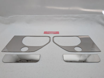SUS304 Stainless Door Handle Surround Garnish R/L Set Mirror Finish Fits Subaru Sambar KS3 KS4 1990–1999