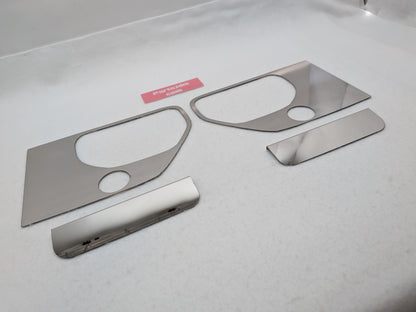 SUS304 Stainless Door Handle Surround Garnish R/L Set Mirror Finish Fits Subaru Sambar KS3 KS4 1990–1999