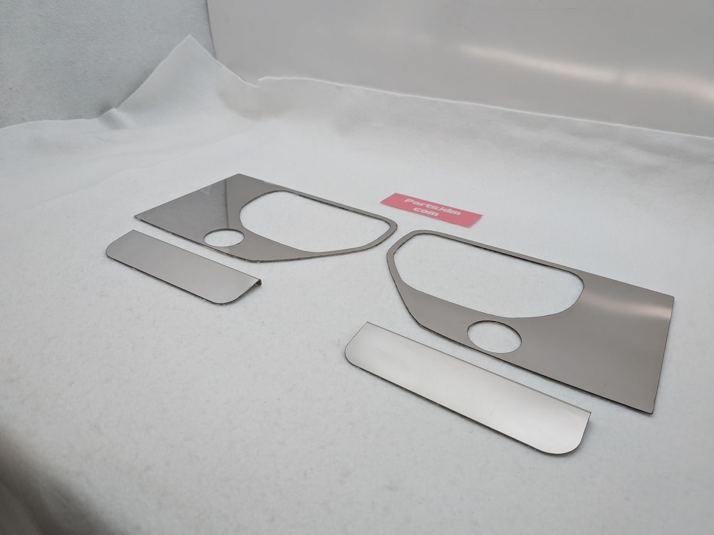 SUS304 Stainless Door Handle Surround Garnish R/L Set Mirror Finish Fits Subaru Sambar KS3 KS4 1990–1999