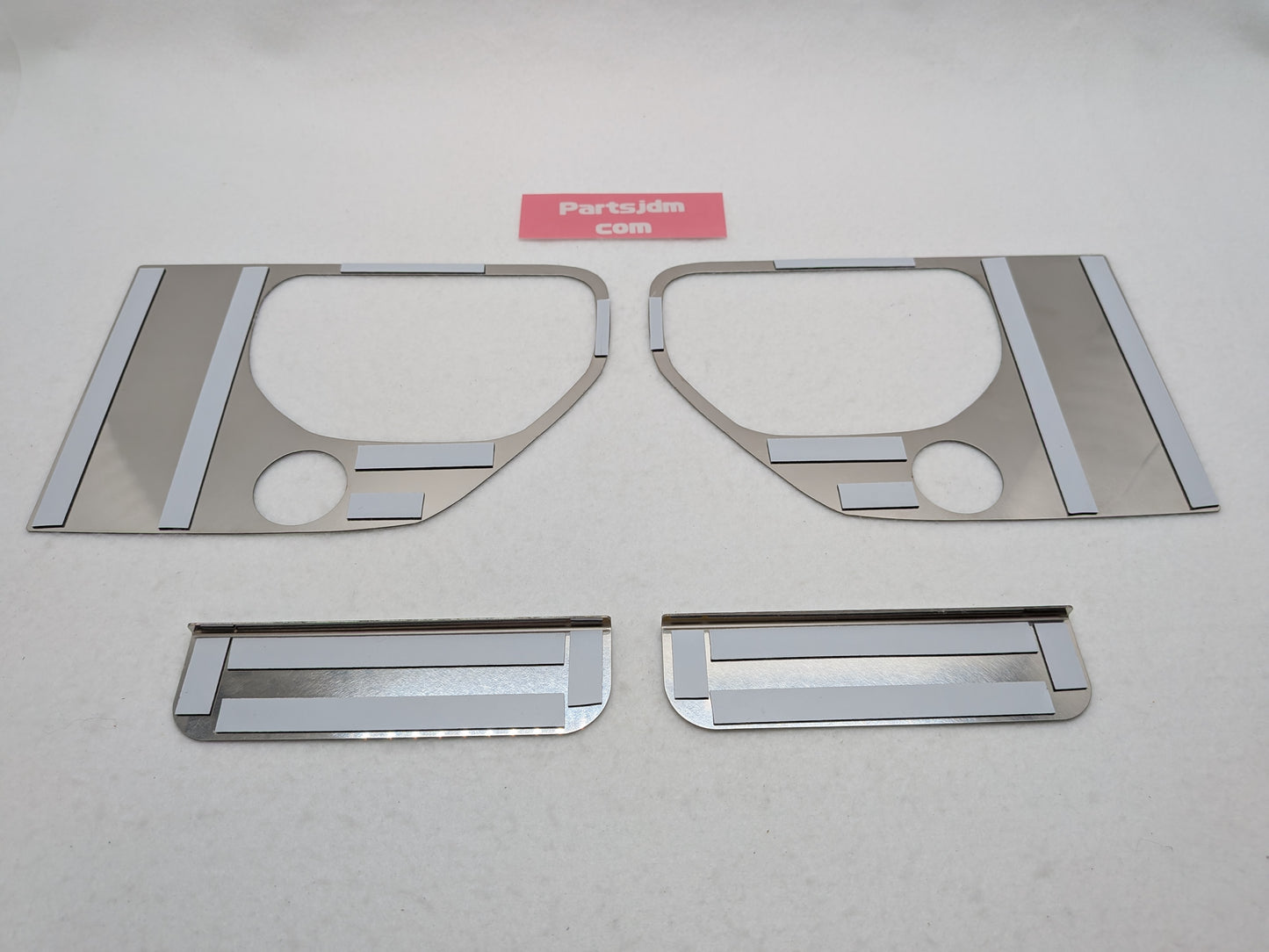 SUS304 Stainless Door Handle Surround Garnish R/L Set Mirror Finish Fits Subaru Sambar KS3 KS4 1990–1999
