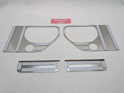 SUS304 Stainless Door Handle Surround Garnish R/L Set Mirror Finish Fits Subaru Sambar KS3 KS4 1990–1999