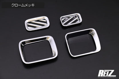 REIZ Chrome Air Conditioning Duct Panel Set for Daihatsu Hijet Truck S500P S510P