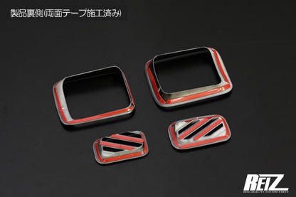 REIZ Chrome Air Conditioning Duct Panel Set for Daihatsu Hijet Truck S500P S510P