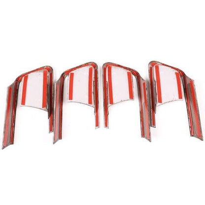 Wood Grain ABS Interior Door Bowl Cover Trim for Toyota Land Cruiser Prado FJ150 2014-2018