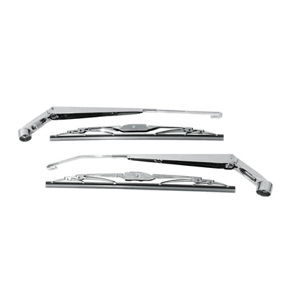 Chrome Front Wiper Arm Blade Set for Suzuki Carry DA16T Steel Replacement