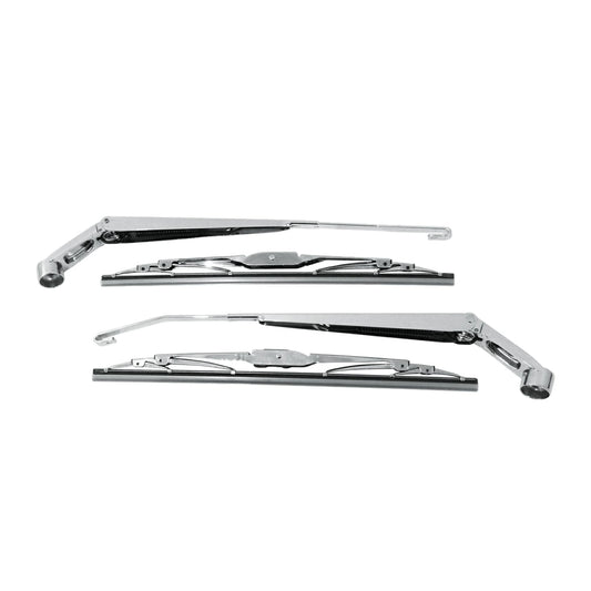 Chrome Front Wiper Arm Blade Set for Suzuki Carry DA16T Steel Replacement