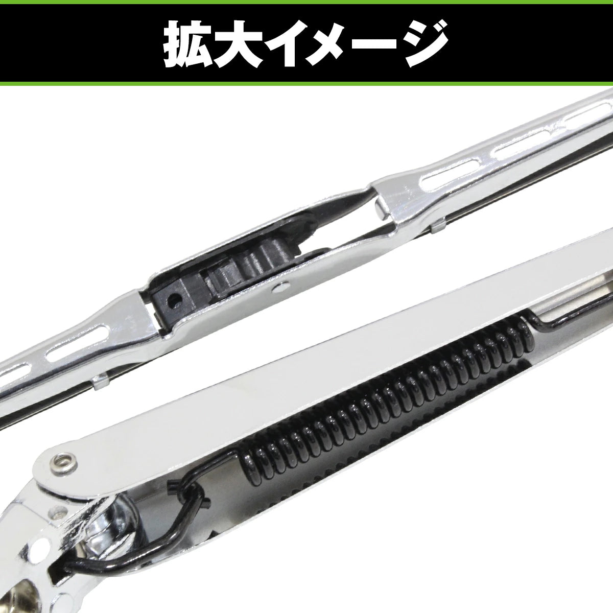 Chrome Front Wiper Arm Blade Set for Suzuki Carry DA16T Steel Replacement
