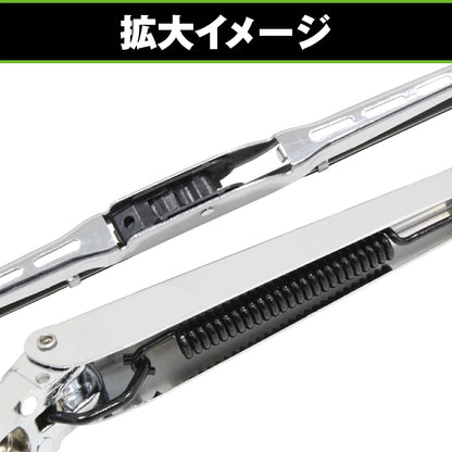 Chrome Front Wiper Arm Blade Set for Suzuki Carry DA16T Steel Replacement