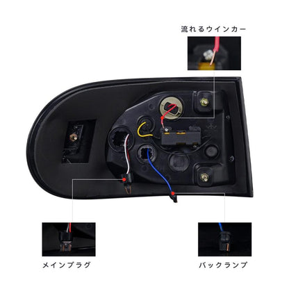 Fits TOYOTA FJ Cruiser 2010-2022 LED Tail Lamps Land Rover Style Smoked Lens Sequential Turn Signals