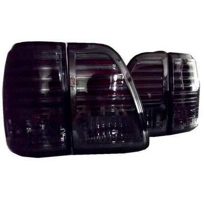 Fits TOYOTA Land Cruiser 100 Early/Mid-Model LED Tail Lamps with Smoked Lens