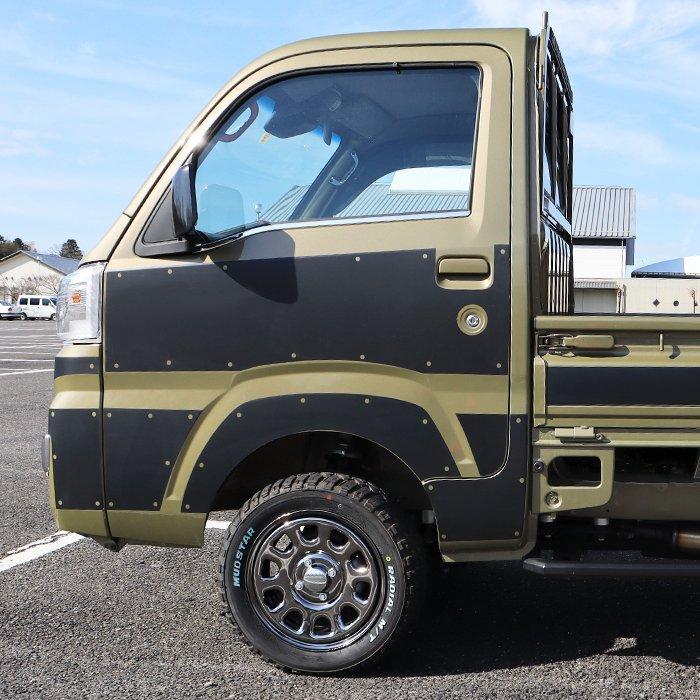 Daihatsu Hijet S500 Series Front Body Sticker Decal 22P Matte Black Off-Road