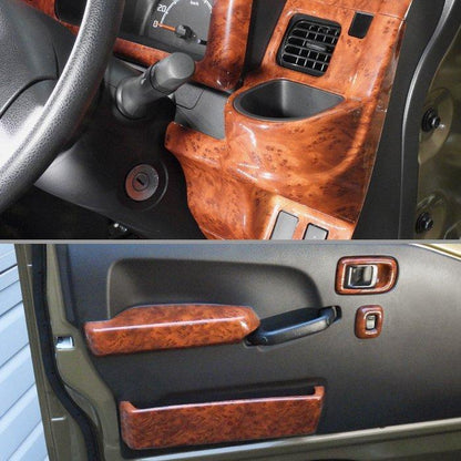 3D Interior Panel Set for Daihatsu Hijet S500P S510P Brown Wood 20P