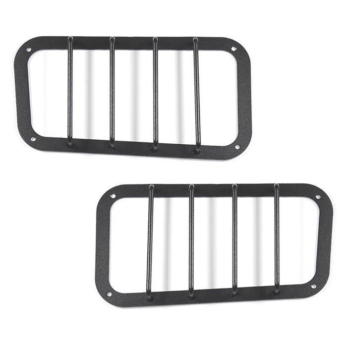 Tail Light Guard Set Fits Subaru S200/S500 Series Truck Black Off-Road Style