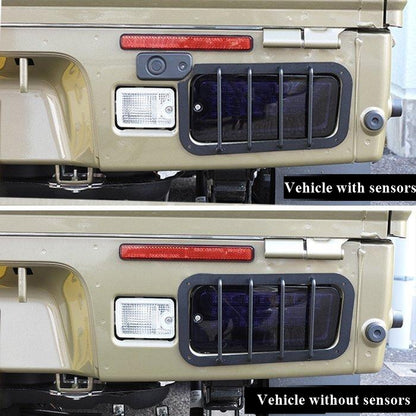 Tail Light Guard Set Fits Subaru S200/S500 Series Truck Black Off-Road Style