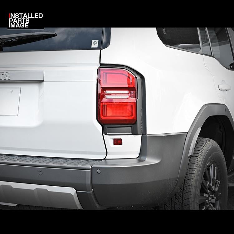 Fits Toyota Land Cruiser 250 TRJ250W LED Tail Lens Frame Garnish Matte Black