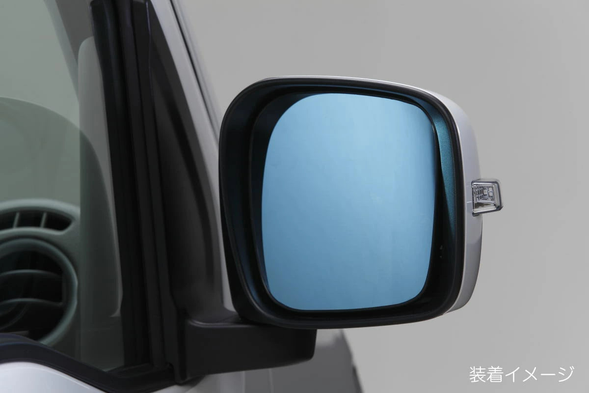 Blue Wide Mirror Set for Suzuki DA16T Carry Truck Super Carry