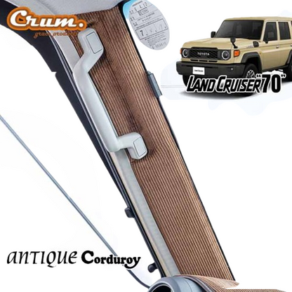 Antique Corduroy Series A-Pillar Panels Left & Right Set 3 Color Variations Fits Toyota Land Cruiser 76 Series Re-released Land Cruiser 70 Model
