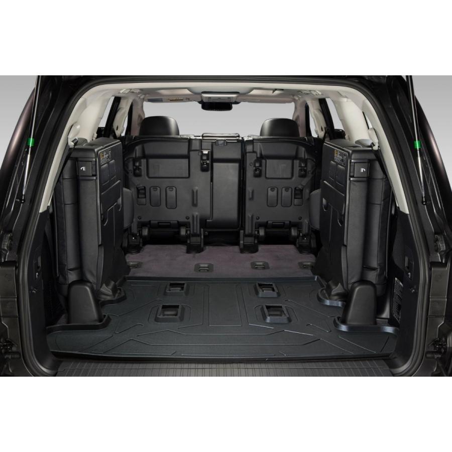 All-Weather Waterproof TPO+LDPE Trunk Mat Cargo Luggage Tray Fits Toyota Land Cruiser 200 Series UZJ200 / URJ202W 8-Seater