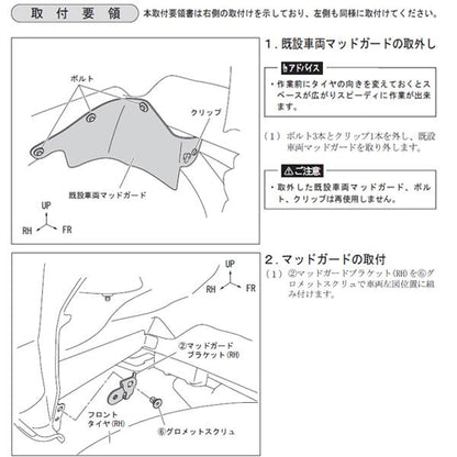 Genuine Daihatsu Mudguard Front Long Type Fits Hijet Truck S500P S510P 08411-K5000