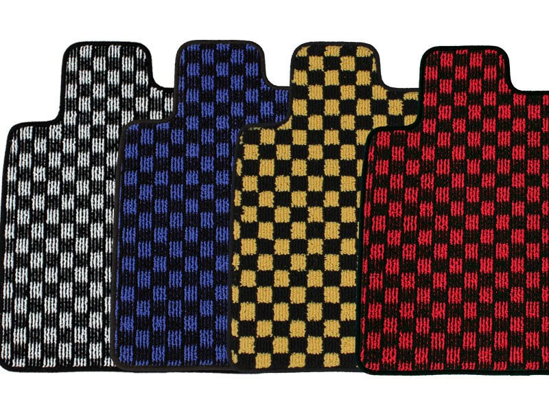 Custom Floor Mats for Toyota Land Cruiser Prado 70 Series Check Pattern