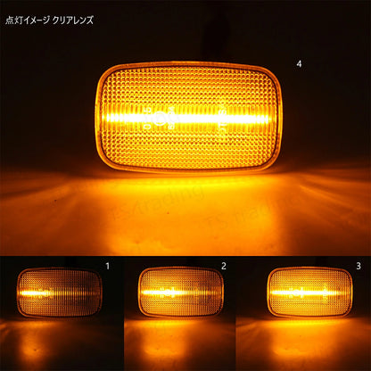 Sequential LED Side Marker Lights for Toyota Land Cruiser 70 Series GRJ7# GDJ76W