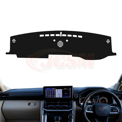 Flannel Surface with Silicone Non-Slip Backing Dashboard Mat Two edge colors available Fits Toyota Land Cruiser 300