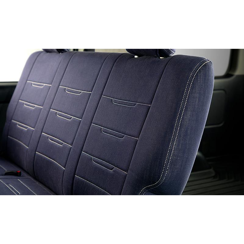 Artina Denim Seat Cover Indigo Blue Fits Toyota Land Cruiser UZJ100W HDJ101K