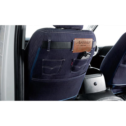 Artina Denim Seat Cover Indigo Blue Fits Toyota Land Cruiser UZJ100W HDJ101K