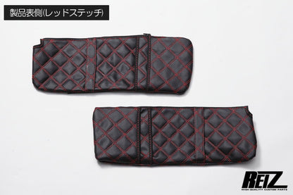 REIZ Quilted Sun Visor Cover Set for Daihatsu Hijet Truck S500 S510P Left Right